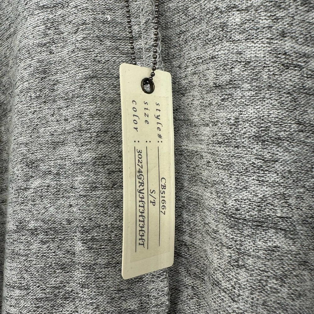 NWT Cupio size small gray open front cardigan sweater with pockets‎ - Picture 6 of 8